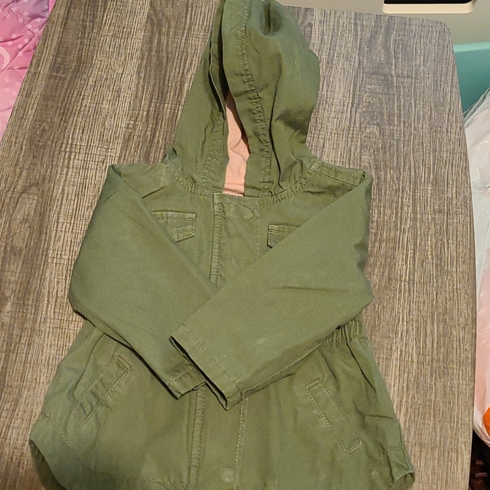 Forest Green Baby Girl Jacket